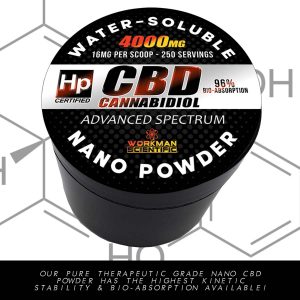 4000mg water soluble cbd nano powder hemptium