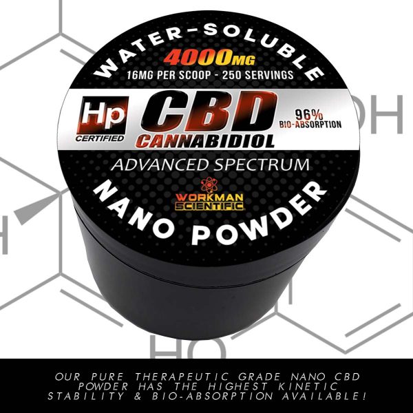 4000mg water soluble cbd nano powder hemptium