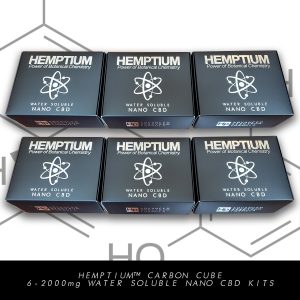 hemptium water soluble nano cbd therapeutic carbon cube