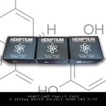 hemptium water soluble nano cbd therapeutic family pack