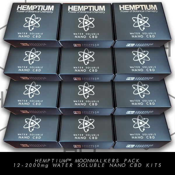 hemptium water soluble nano cbd therapeutic moonwalkers pack