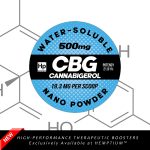 water soluble nano cbg powder hemptium