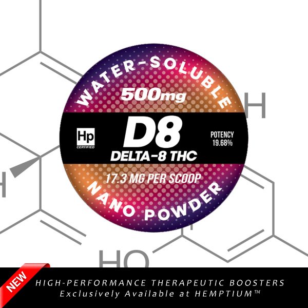 water soluble nano delta 8 powder hemptium